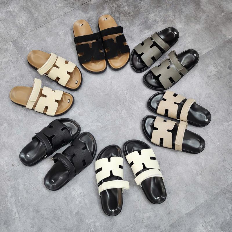 Dép Lê Chữ H quai ngang da mềm Đế Bằng Cao Su-dép chữ h nữ depnuhottrend dán DéP Shoes