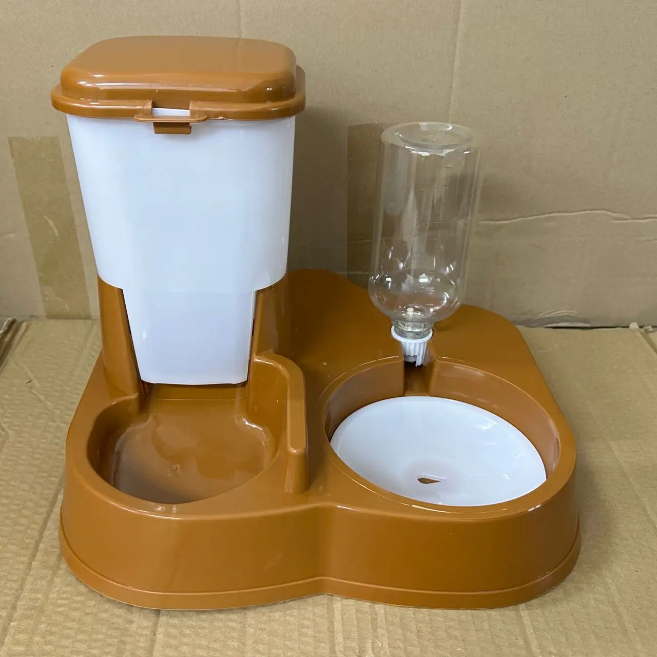Auto Pet Food Feeder Pet Cat Bowl 2-in1 Bekas Makanan Minuman Kucing Automatik