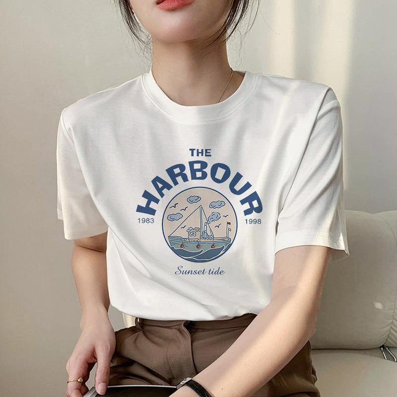 Áo Thun Cotton ngắn Tay Cho Nữ, Bán Chạy, Thương Hiệu Chính Hãng, In Chữ, Thích Hợp Cho Mùa Hè, Ngoại Cỡ, Dáng Rộng Thường Ngày Thích Hợp Cho Mùa Đông, Quần Áo Nữ 1