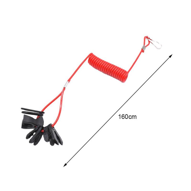 Product Introduction of 1set 7 Keys Boat Engine Outboard Motor Kill Switch Lanyard Motorboat Safety Urgent Rope Key Selling Reminder Tether Flameout Rop 31
