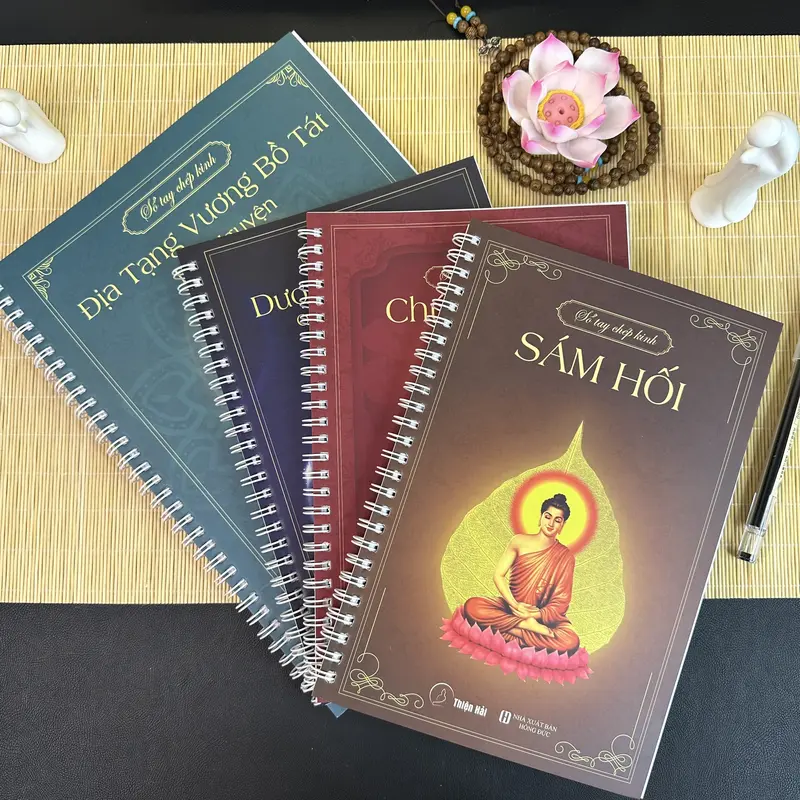 2 Sổ tay chép kinh in mờ cao cấp- Thiện Hải 5