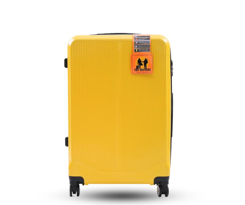 {LINK SIZE 28} Vali Du Lịch Two Brothers C621 Cao Cấp hợp kim PC/ABS bền đẹp chắc chắn giá hợp lý - Tặng bọc vali + tag vali + miếng dán sticke xám bạc nhiều ngăn xám bạc nhiều ngăn vali 4 bánh xoay 360 chống trộm Nam Nhung Kem Đồng vali