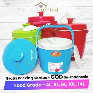Rice Ice Bucket / Termos Nasi  Free Centong 4 6 8 10 14 Global Eagle / Termos Es Batu