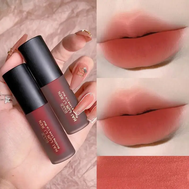 Son Môi Mới Helen Beauty Son Môi Đẹp mắt Son Môi Bùn Không dính cốc Trang Điểm Lì Không Phai Nữ Cosmetic Women Mỹ Phẩm Son Kem đỏ lạnh 0