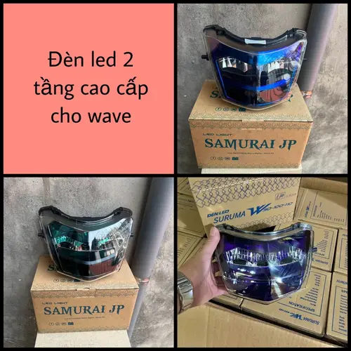 Đèn zinpat 2 tầng wave 110 50cc 100 pha led zim pat suruma