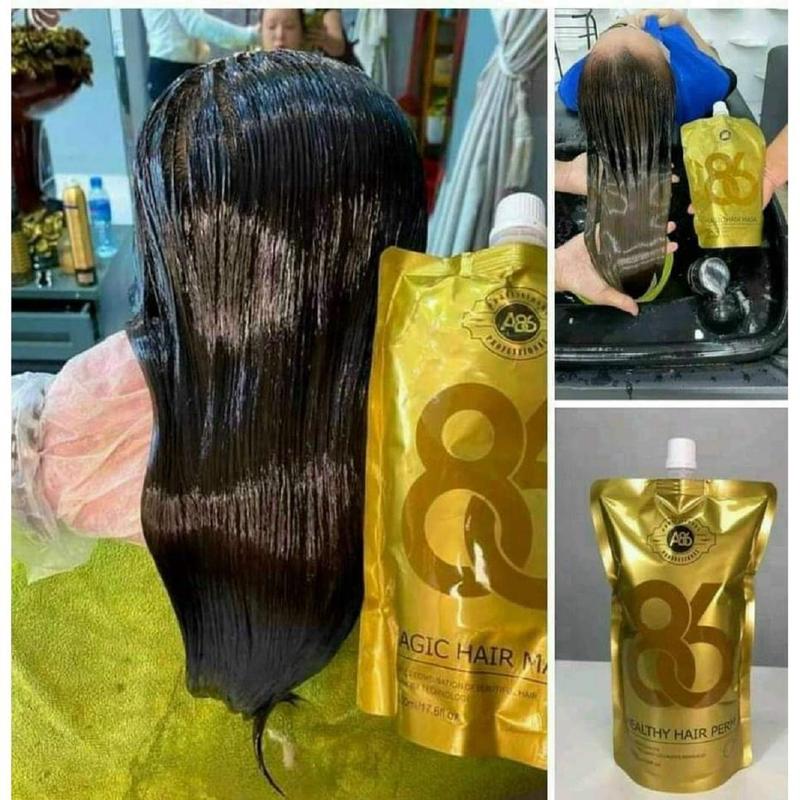  Kem hấp ủ collagen tươi A86 500ml si.êu mư.ợt ph.ục hồi tóc hư tổn kh.ô sơ hấp ủ tóc hư tổn cho salon Gội Đầu Nữ 