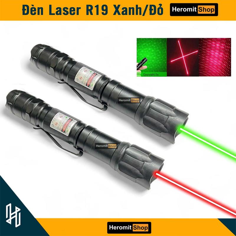 Bút Laser mạnh đèn laser R19 tia sáng xanh đỏ thuyết trình