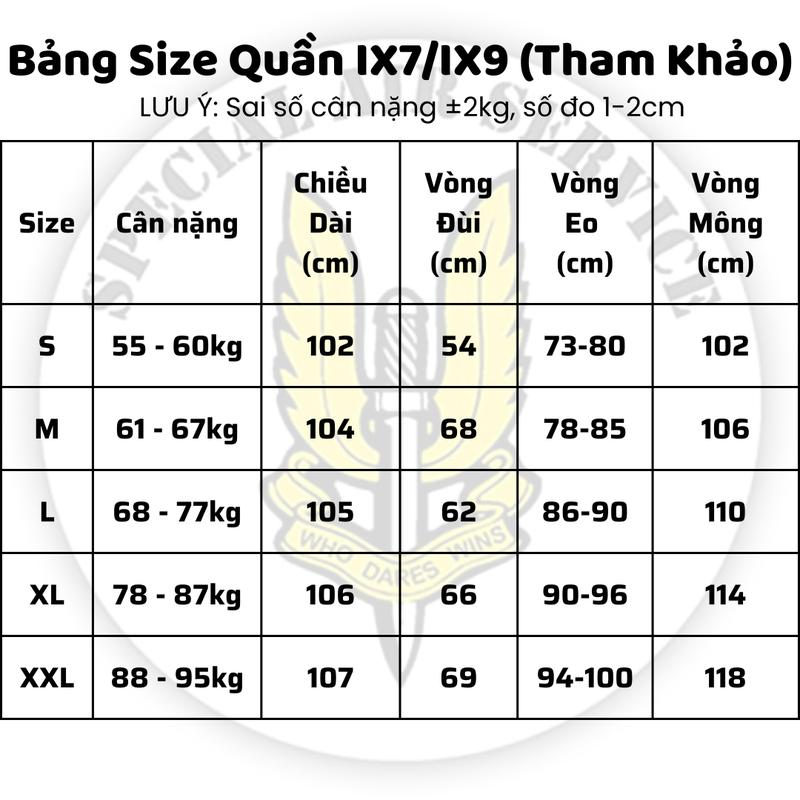 Product Introduction of Quần Tactical IX7, Quần Chiến Thuật Túi Hộp Nam 0