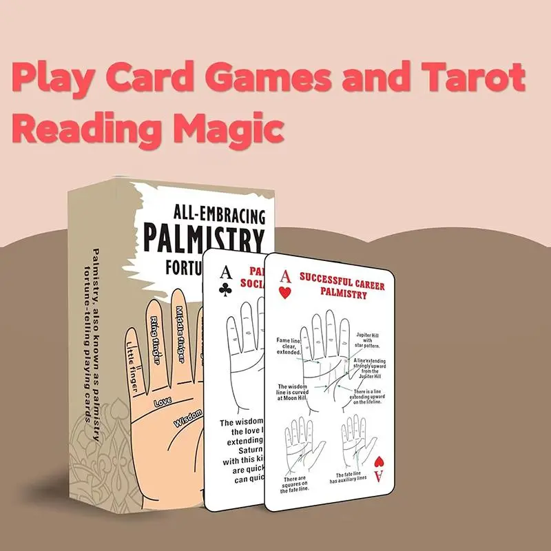 Palmistry Tarot Card Game, 1 Box Unique & Interesting Tarot Card Game, Spiritual Guidance Tool, Powerful Self-discovery Tool 8