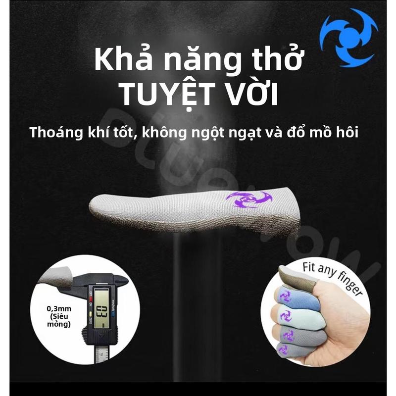  Găng tay chơi game PLEXTONE Chủ Đề Genshin Impact Các yếu tố sấm sét Siêu đáp ứng Thời gian đáp ứng 0,001 giây Siêu thoáng khí Chống mồ hôi Chống trượt Thích hợp cho trò chơi Honor of Kings 