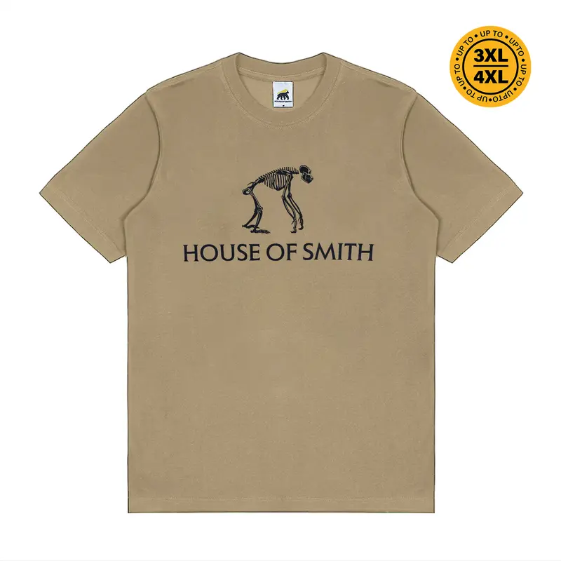 House of Smith T Shirt Ancient Tshirt Brown - Kaos Pria Lengan Pendek 0