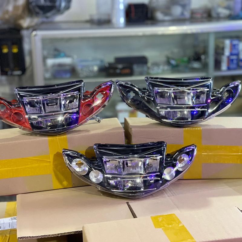 Pha đèn xe máy 2 tầng lắp sirius 50-110cc+ TẶNG DEMI 2 tầng demi lưới  sirius