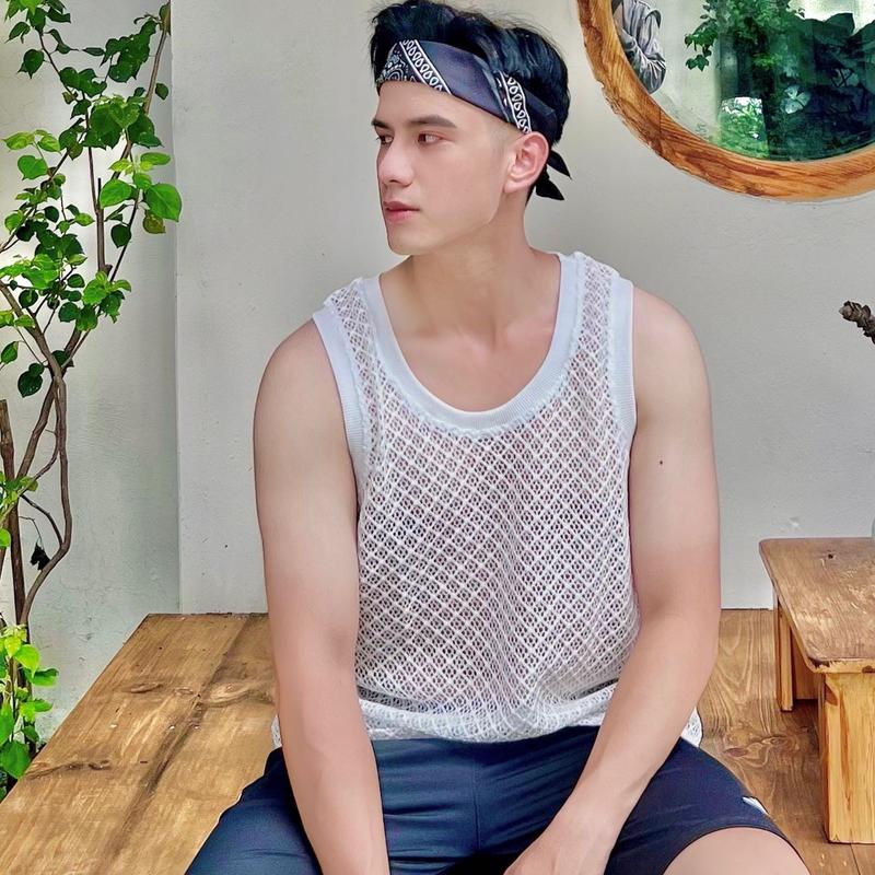 Áo tanktop lưới thời trang ,form regular mặc đi biển ,du lịch [Mã 21]  Menswear 6