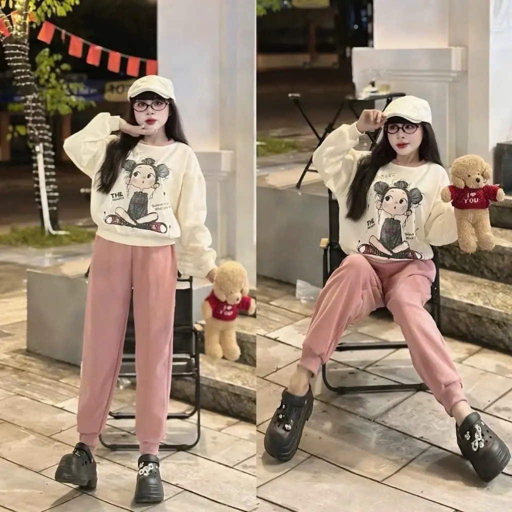 BỘ NỈ MÙA ĐÔNG CHẤT MỀM RẺ MÀ ĐẸP Nữ Top Women