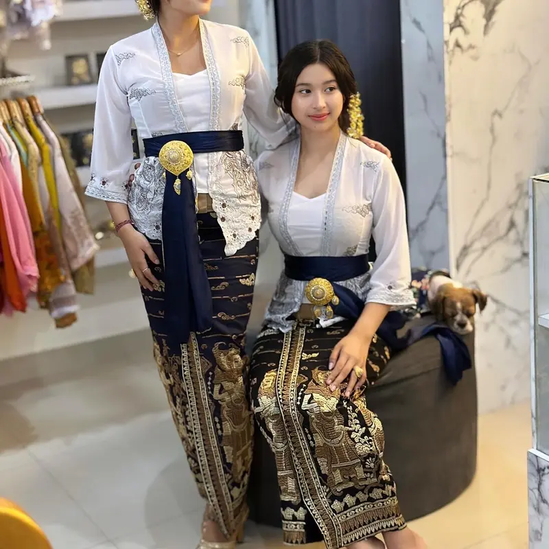 KAMEN JADI BORDIR MOTIF WAYANG FULL STRAIT 2