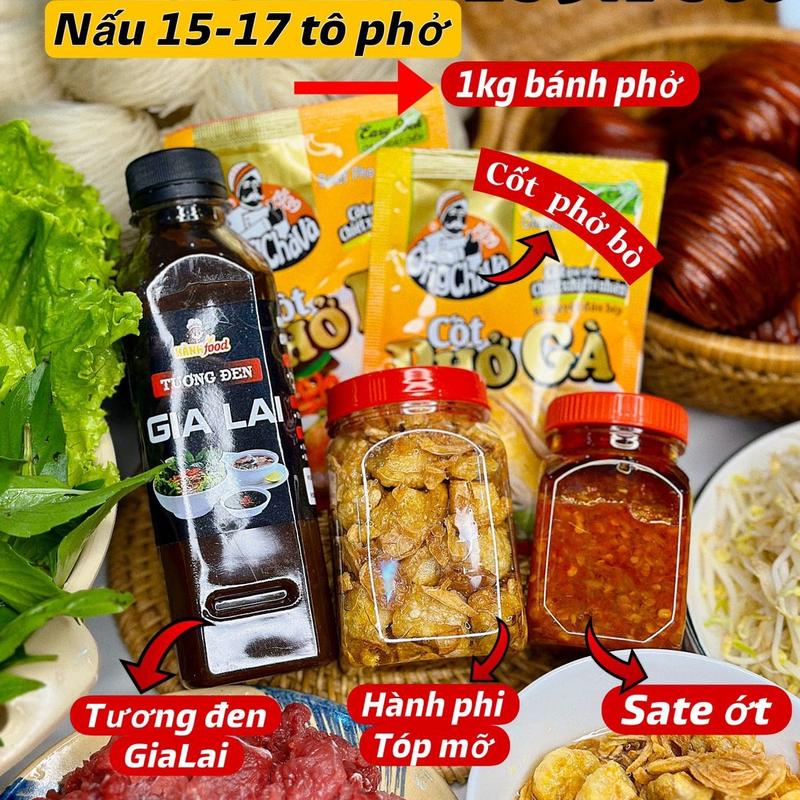 NGUYÊN LIỆU NẤU PHỞ KHÔ GIA LAI Nước Sốt Gia Vị Chai Chua
