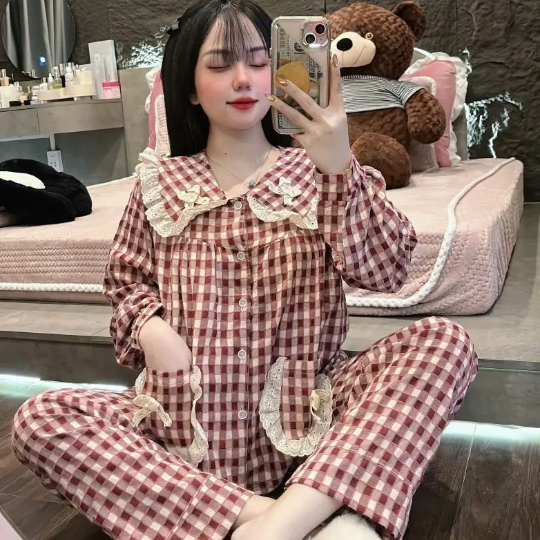 Bộ đũi pizama tiểu thư tay dài, quần dài mềm mát, hàng đẹp may kỹ