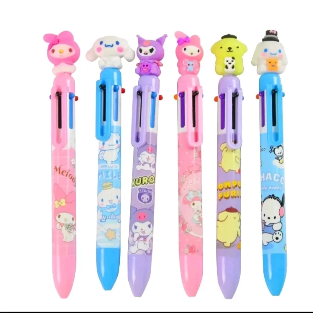 Pulpen 6 Warna Karakter Kartun Sanrio Lucu