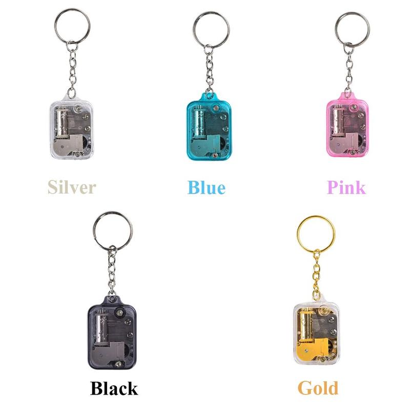 Product Introduction of Unique Handy Crank Mini Keychain Music Box Musical Instrument Mechanical Movement 17
