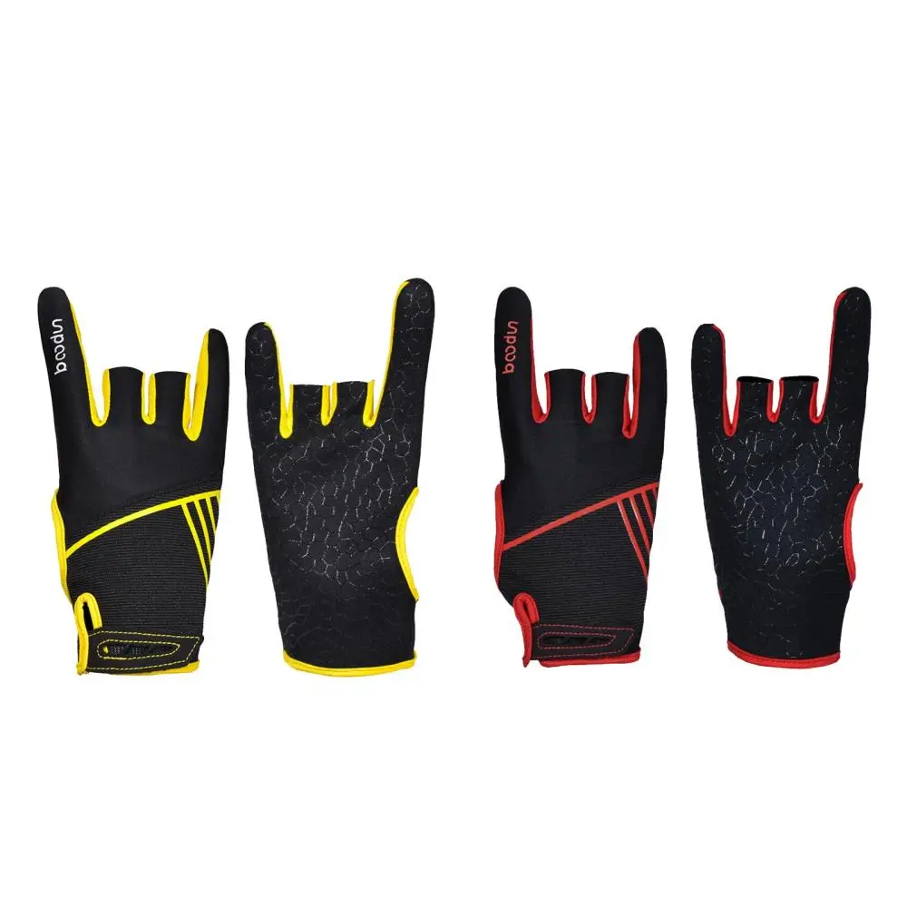 1Pair Cycling Bowling Glove Half Finger Wrist Support Padded Bike Gloves Anti-Slip Hand Protective Anti-Skid Summer Bowling Power Gloves for Men Women