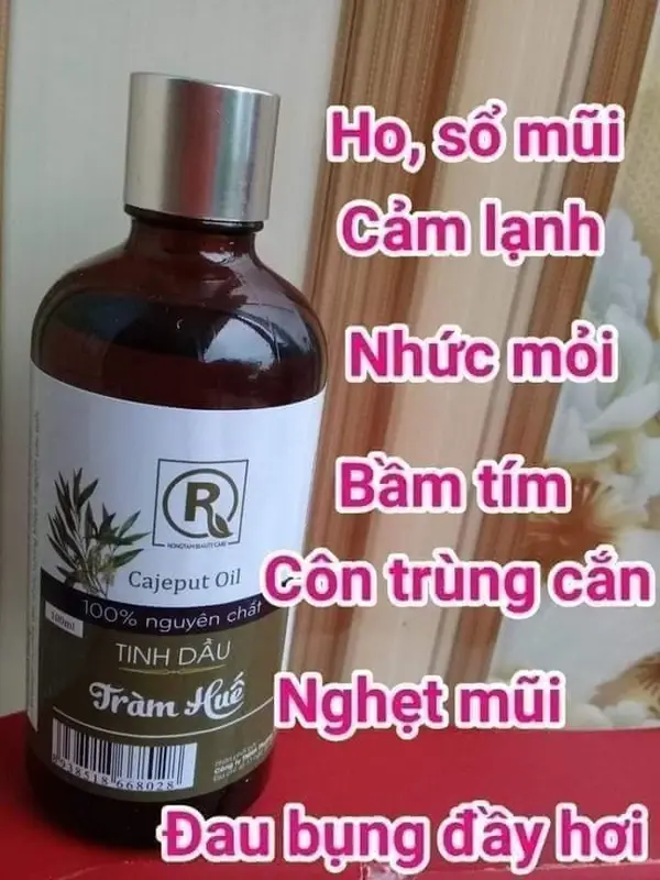 Tinh Dầu Tràm Huế 100ml tặng vỏ dây treo kim tuyến 8ml 1