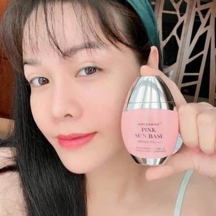 Kem chống nắng kiêm kem lót nâng tông da Nhật Kim Anh Laura Sunshine Pink Sun Base SPF 50+ PA++++ Women Nữ - Sunscreen Skincare Dưỡng Body
