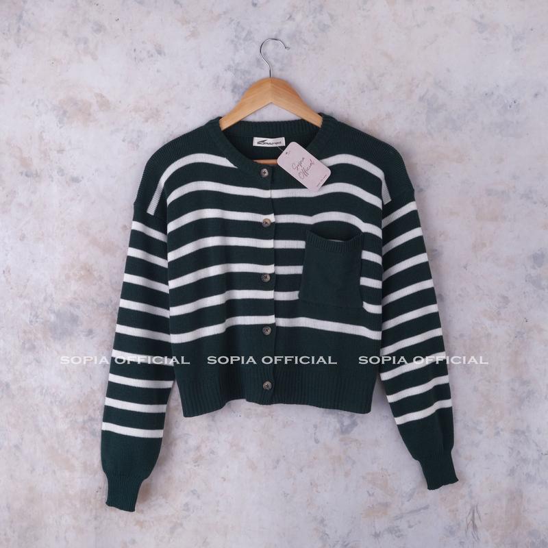 Elrumi Cardigan Knit - Kardigan Rajut Wanita Knitwear Atasan 4