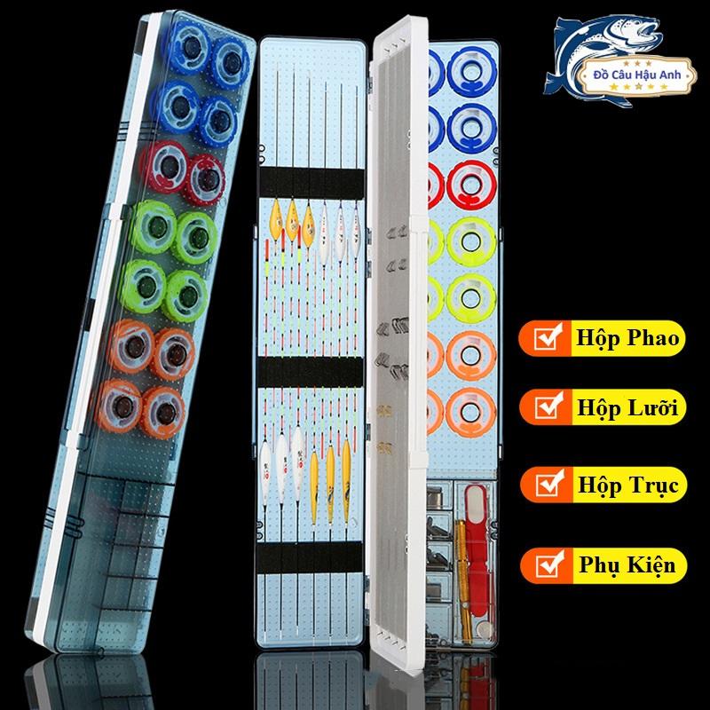 Hộp Đựng Phụ Kiện Câu Đài, Hộp Đựng Phao ABS đa năng kèm trục Silicon cao cấp HPK13