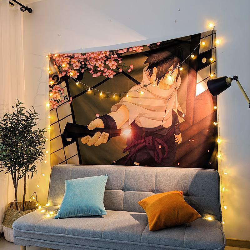 Product Introduction of One Piece Background Fabric Ins Hanging Cloth Student Dormitory Cartoon Anime Theme Decoration Bedside Background Wall Wall Cloth 25