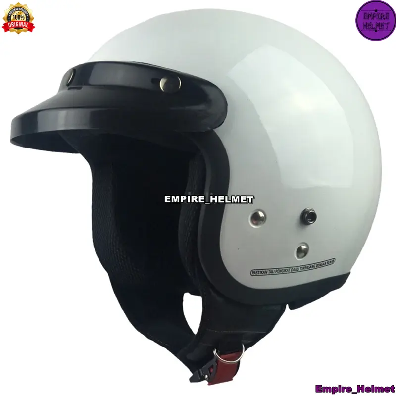 Helm Half Face Bogo Identik Cargloss Pria Wanita Dewasa Standar SNI Helem Retro Full Leher Completable Perempuan Hijab 7