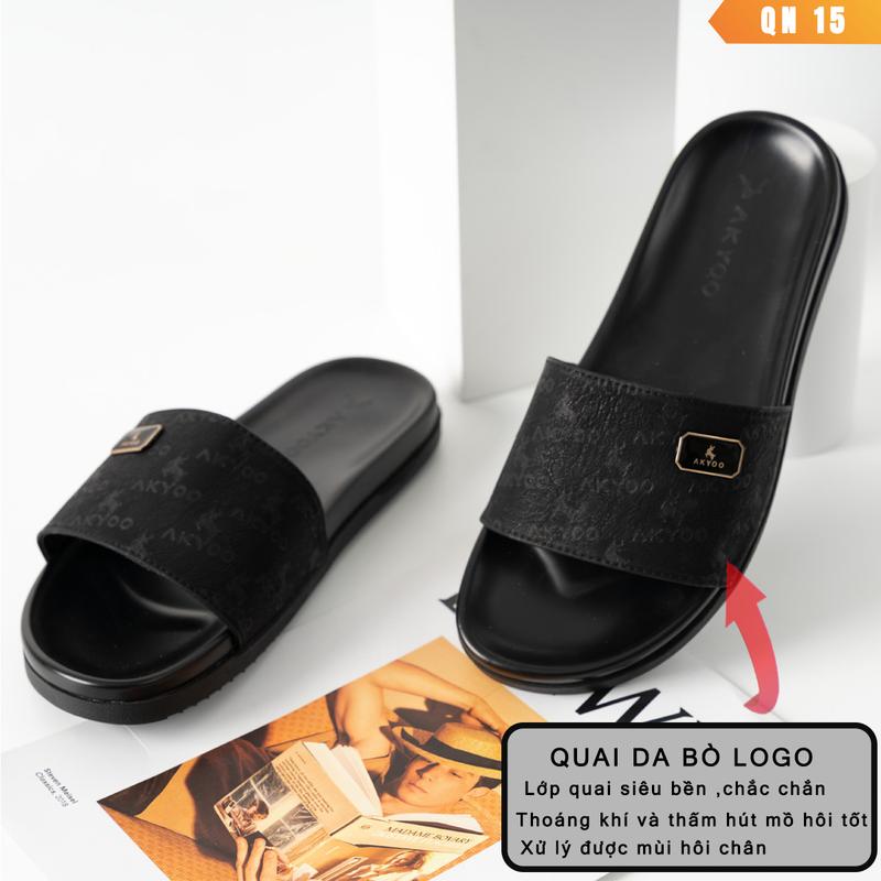 Product Introduction of Dép da nam quai ngang big size 44,45,46,47,48,49, đế cao su chống trơn trượt -Mã DL19 DL15 Slipper DéP Đế Bằng 9