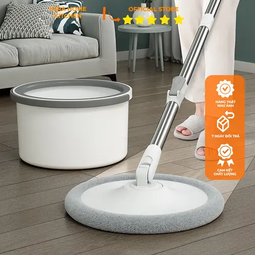 [Mua 1 tặng 1] Bộ Chổi Lau Nhà K9 thông minh 360 độ mua 1 tặng 1 bông lau, Bộ Cây Lau Nhà Tách Nước Bẩn Loại S ạch Vi Khuẩn Lau Sàn