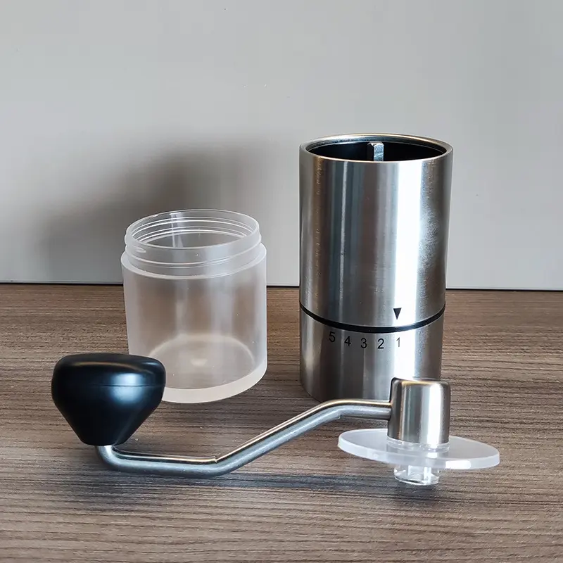 Máy xay hạt cà phê cầm tay,Xay thủ công màu Inox,cối xay cafe bằng tay 7