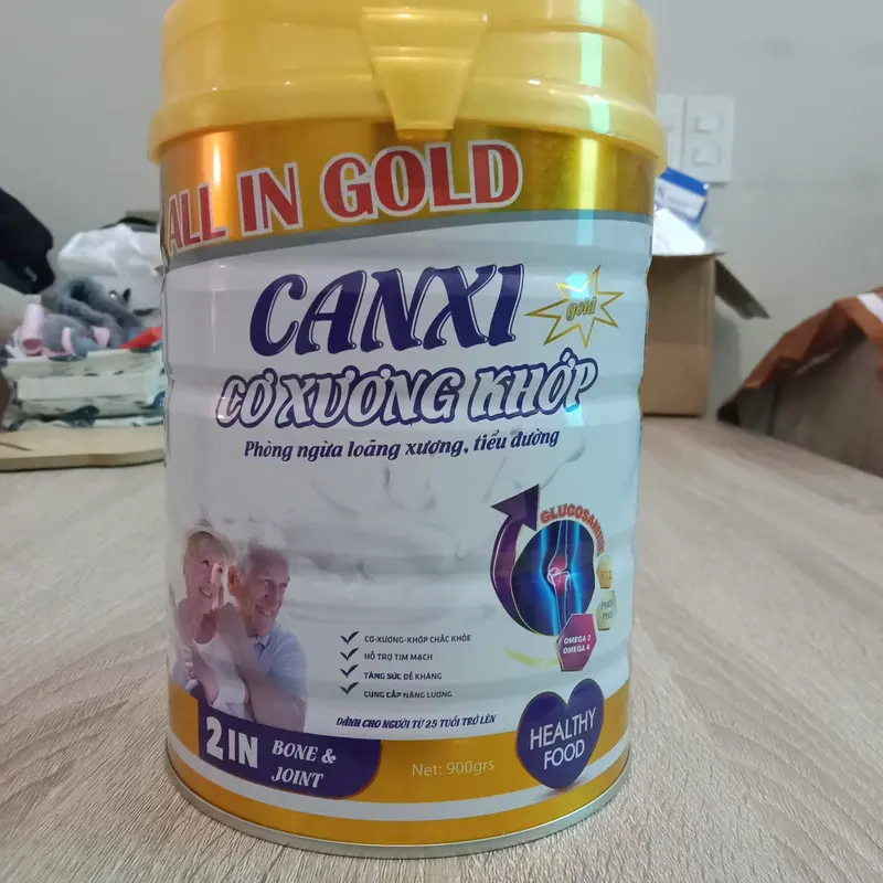 Sữa canxi ALL IN GOLD cơ xương khớp dành cho người bị xương khớp lon 900g 1