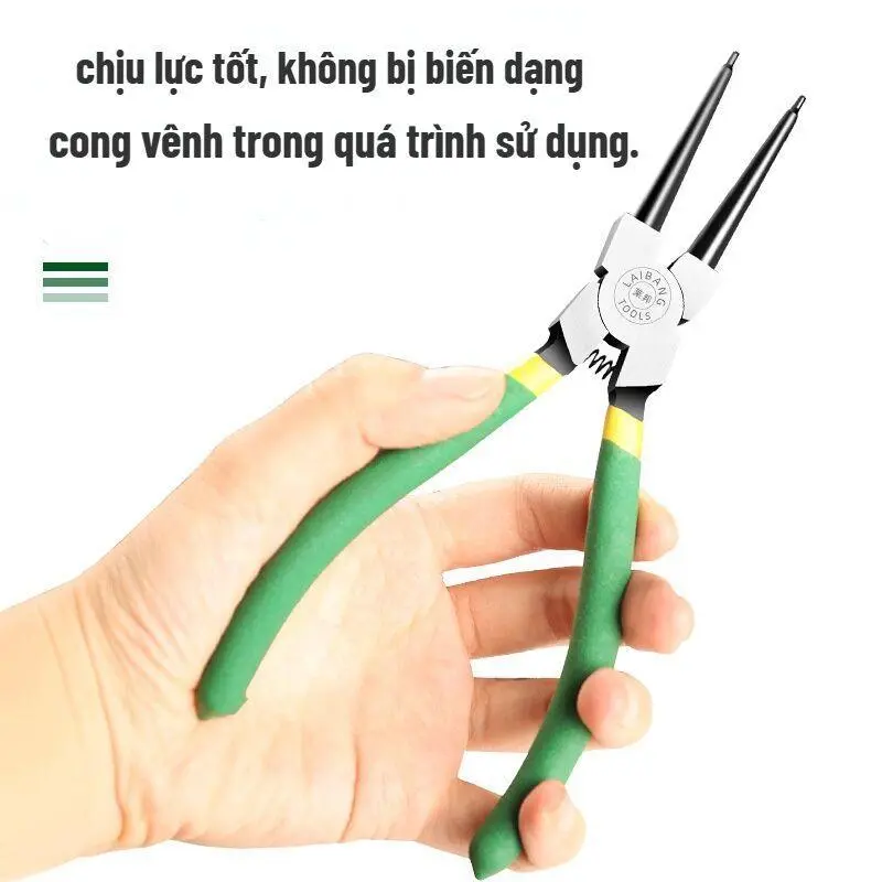 bộ 4 kìm mở phe, Bộ kìm mở phanh kềm phe cong, thẳng, ra vào và lò xo  - Duai Brand Elite Store 3
