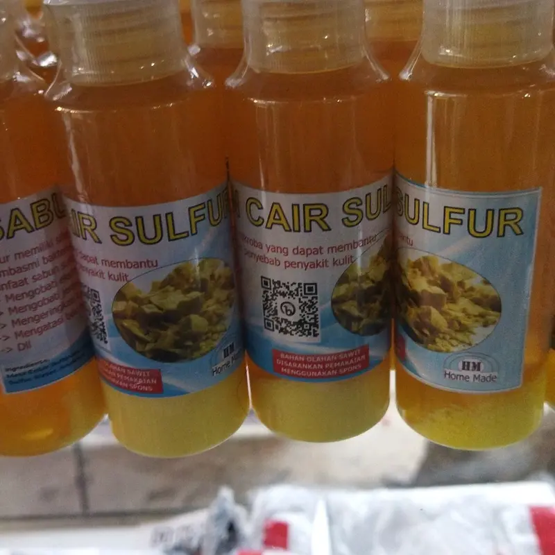 sabun belerang cair original obat kulit isi 5 botol kemasan 100ml cod 2