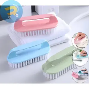 Sikat Plastik Tangan Lantai Kamar Mandi Toilet Alat Cuci Baju Gagang Wastafel Warna Pastel Serbaguna