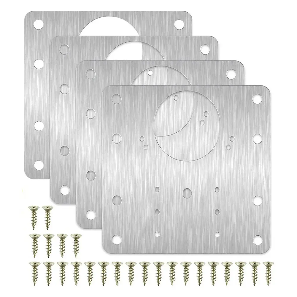 Bộ dụng cụ sửa chữa bản lề cửa tủ bếp, bao gồm 2 / 4 / 10 tấm và vít cố định