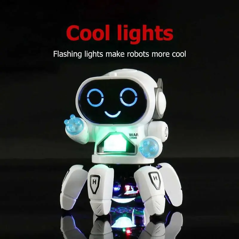 COD Mainan Robot Anak Hadiah Ulang Tahun Robot Pintar Menari untuk Mainan Anak-anak Cowok Cewek Bergerak Lampu Control Remote Toys 3