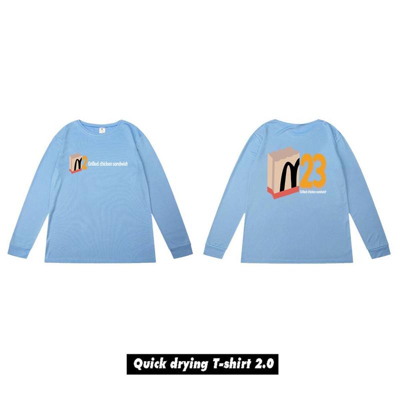Product Introduction of American-Style Quick-Drying Long-Sleeved Men's Basketball Clothes Long Solid Color Sports Quick-Drying T-shirt High Elastic Sweat-Wicking Workout Clothes Warm-up Jersey 18