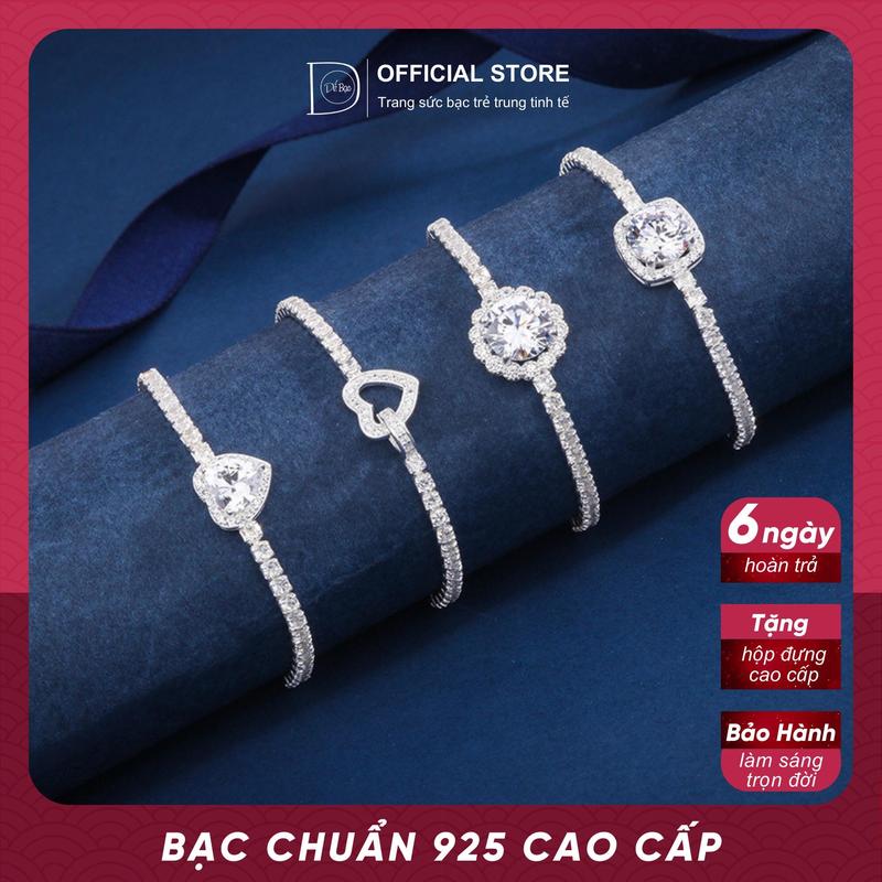 Lắc Tay Bạc 925 Dành Cho Nữ Tinh Tế Xinh Xắn Thanh Lịch DẾ BẠC việt nam vòng đeo tay