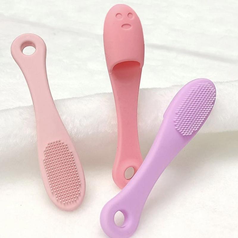 Product Introduction of Silicone Nose Brush Facial Pore Cleaner Portable Blackhead Double-sided Massage Brushes Beauty Cleaning Tool Facial Nasal Scrub 20