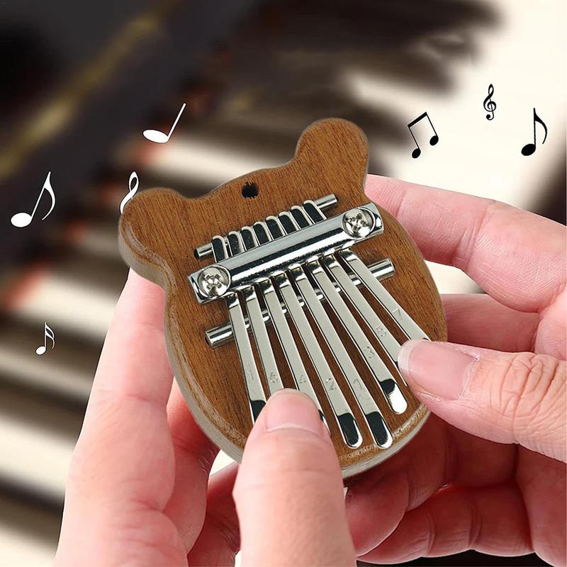 Piano Ngón Tay Cái Bằng Gỗ, 1 Cái, Với 8 Phím Nghệ Thuật, Cầm Tay, Marimba Và Kalimba, Quà Tặng Tinh Tế Thích Hợp Cho Người Mới Bắt Đầu, Mini Teclado De Musica, Nhạc Cụ Bàn Phím