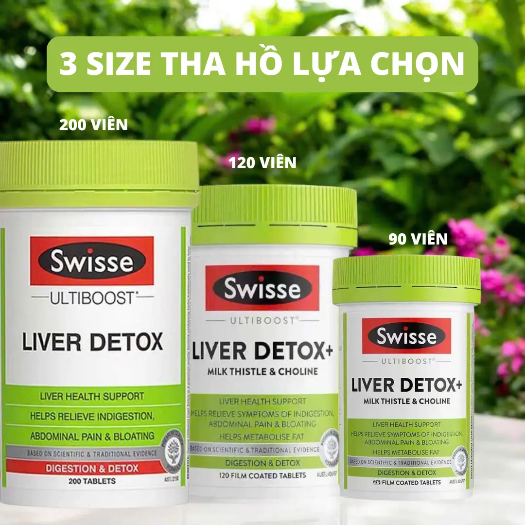 ️Swisse Liver Detox - Viên uống thải độc gan,giảm nóng trong,bảo vệ gan hiệu quả  90/120/200 viên