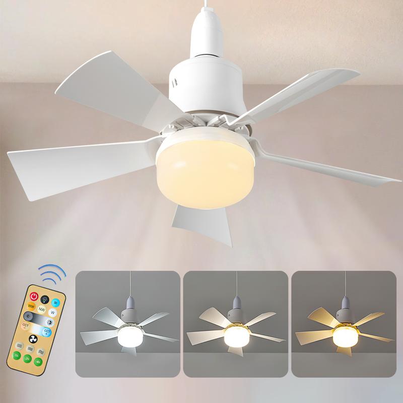 VOMI Children's Room Ceiling Fans Lamps Dimmable LED 36W With Remote Control Metal Silent Ceiling Fans Light And Invisible Fan Thin Ceiling Light Adjustable Wind Speed For Bedroom Living Room,Blue