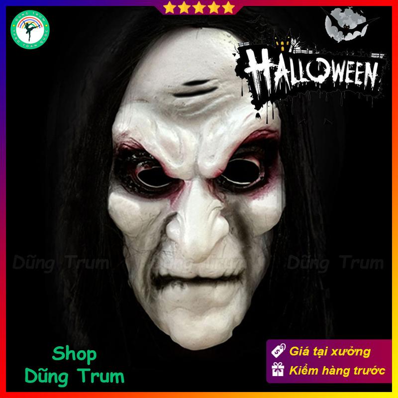 Mặt nạ quỷ Halloween hóa trang ma quỷ kinh dị chất liệu cao su an toàn