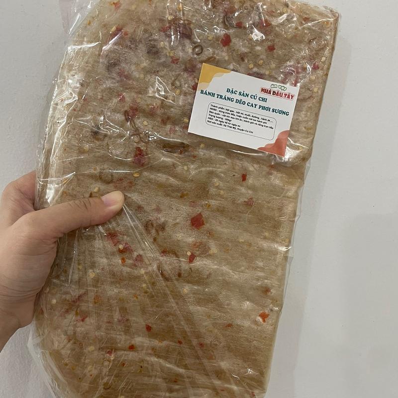 Bánh trán dẽo cay hành phi ớt it ngọt (500gr) đặc sản Cu Chi Ăn Vặt Snack Food