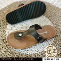 Gambar Big Size Sandal Jumbo Pria Jepit Slipper Gesper Keren Uk 44-45-46-47-48-49 Sendal Capit Japit Briken Slide Kulit Drak Brown Original VANZAVA dari ARVIAN Footwear & Fashion Kab. Tasikmalaya 3 Tokopedia