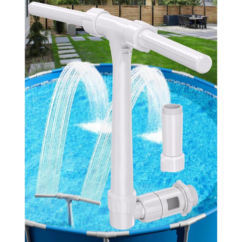 Pool fountain above and inground pools with extension tube 360 ...