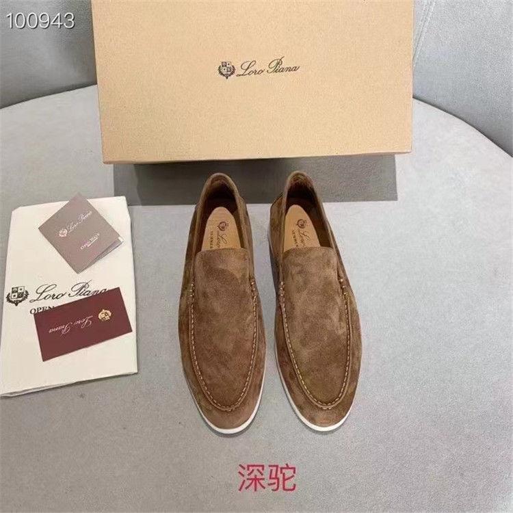 Giày Lười Cho Nam, LP Loro *, Làm Bằng Da Lộn, Chính Hãng Nguyên Chất, Thích Hợp Cho Phong Cách Lười Biếng Và Thường Ngày, Lý Tưởng Để Đi Bộ Đường Dài, Có Cỡ Lớn, Có Thể Đi Bước 7